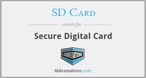 SD Card - Secure Digital Card